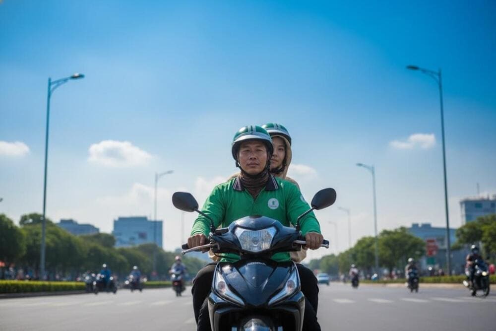 Ở trong nội đô, bạn có thể đi xe ôm công nghệ để đến chùa Pháp Vân.